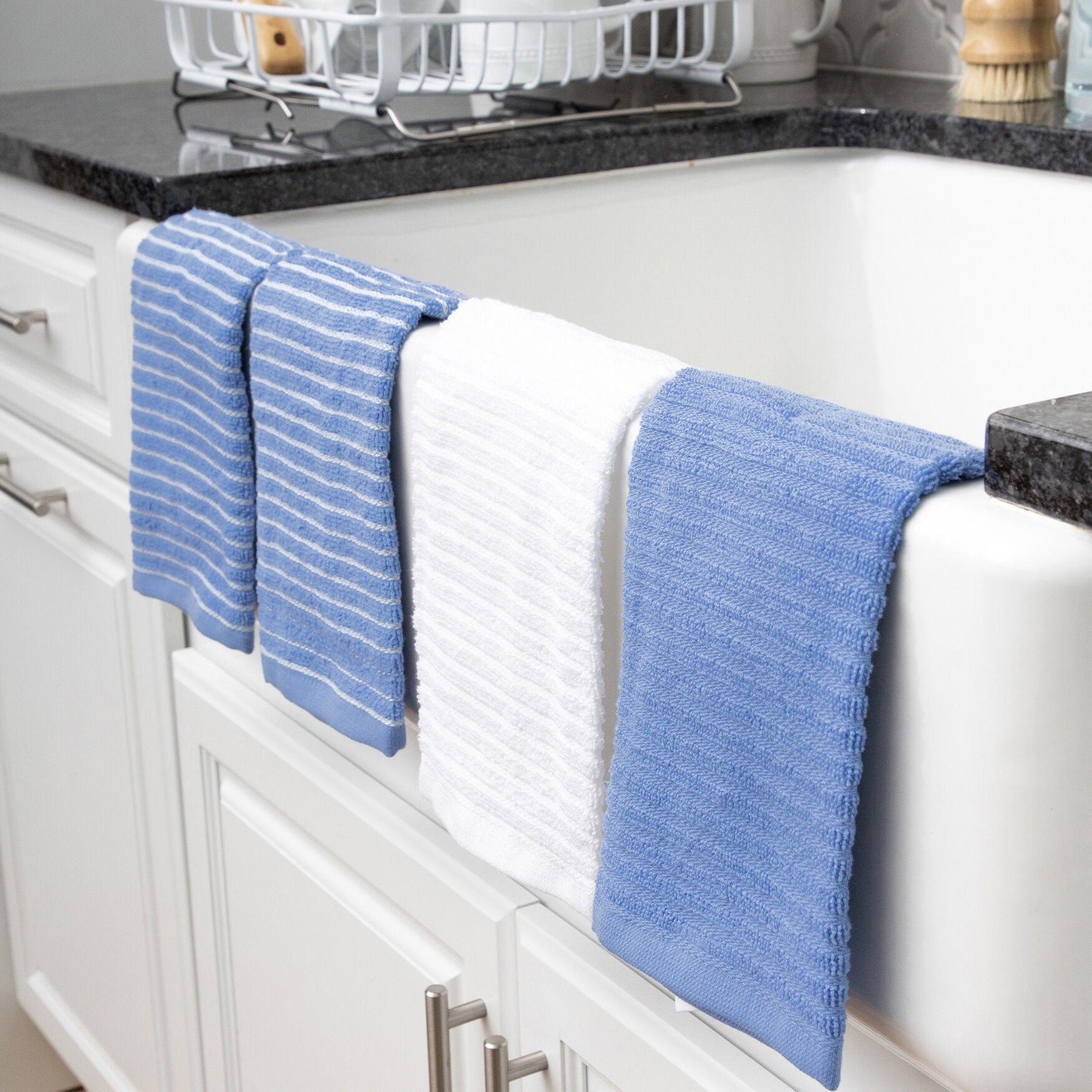 Horizontal Stripe Bar Mop Towels, Set Of 4 Kitchen Towel, , alternate image number 3