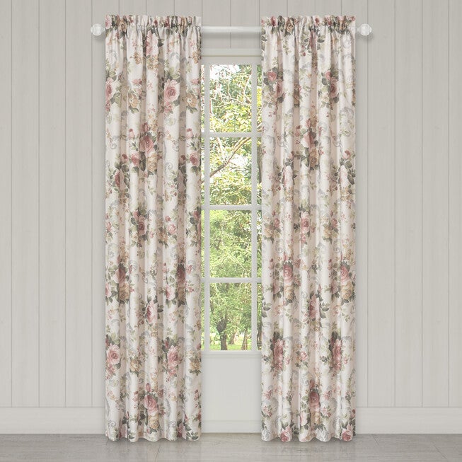 Chablis 84 Inch Window Panel Pair, ROSE GOLD, hi-res image number 0