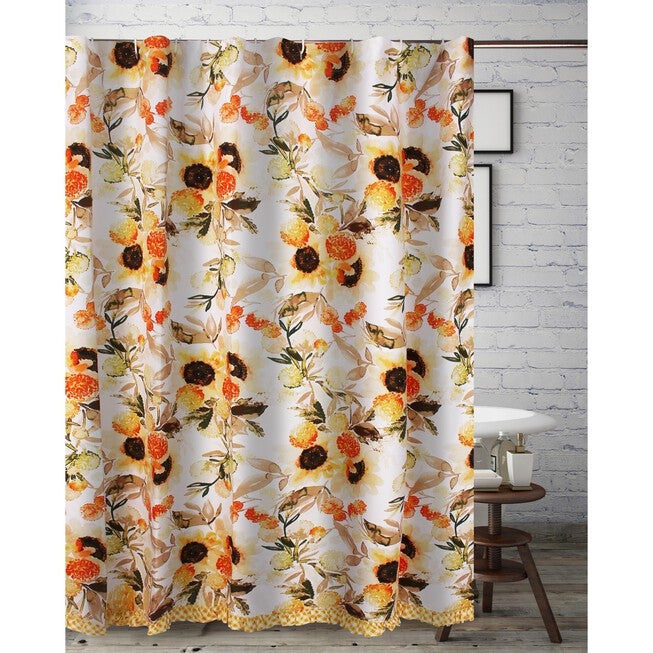 Somerset Shower Curtain, GOLD, hi-res image number 0