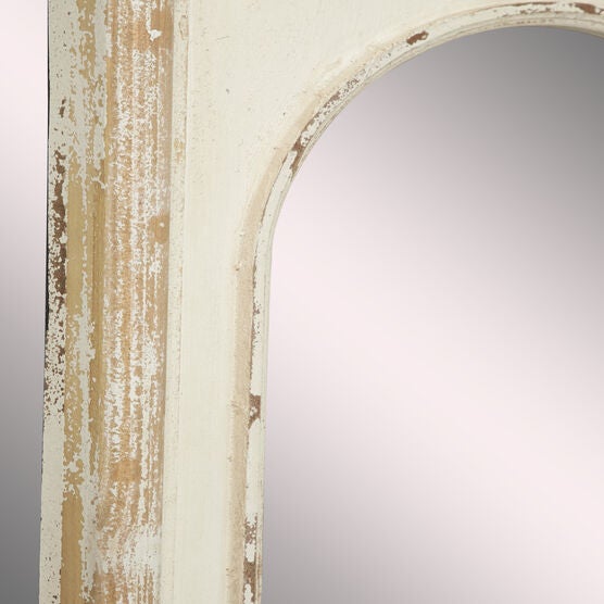 Set Of 4 Brown Wood Vintage Wall Mirror, , alternate image number null