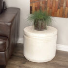 White Fiber Clay Industrial Stool, , alternate image number null