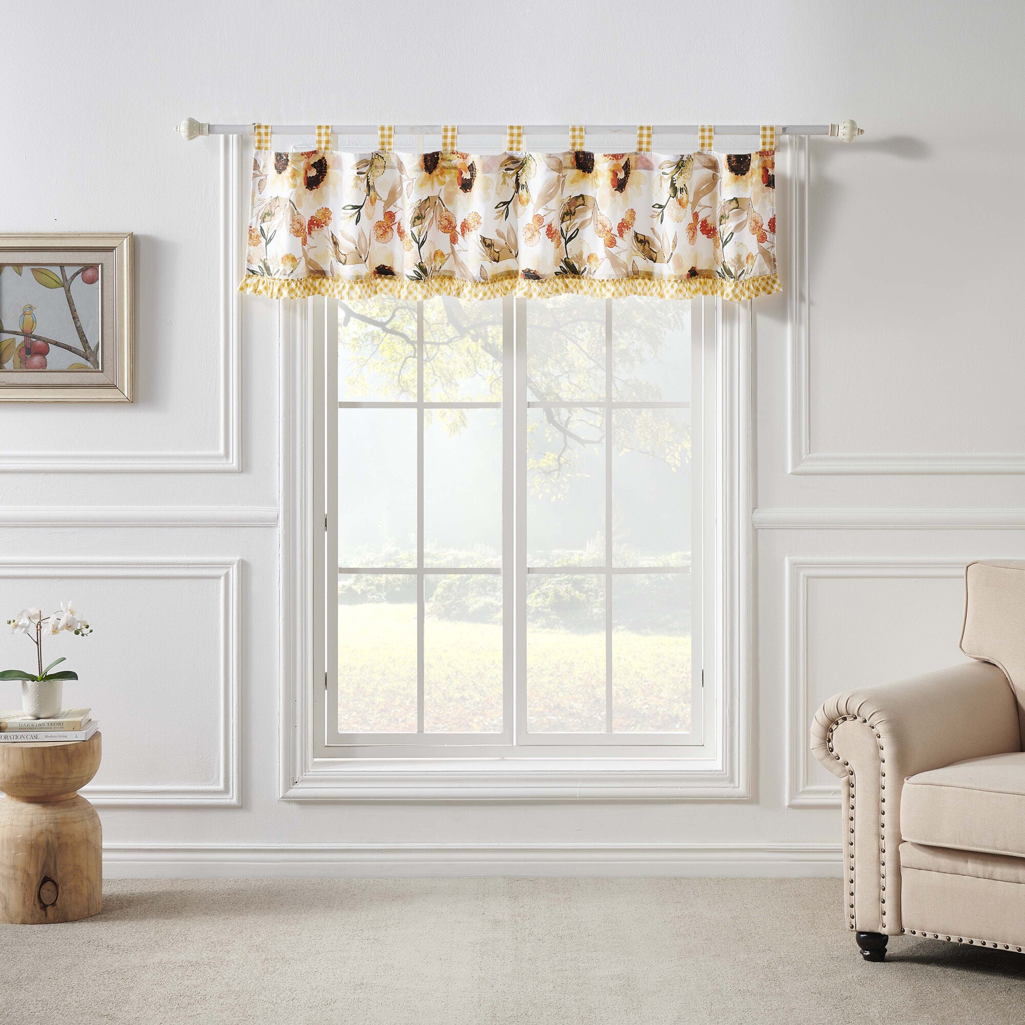 Somerset Window Treatment Valance Curtains, GOLD, alternate image number 4
