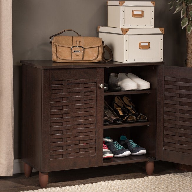 Winda 2-Door Wooden Entryway Shoes Storage Cabinet Furniture, , alternate image number null