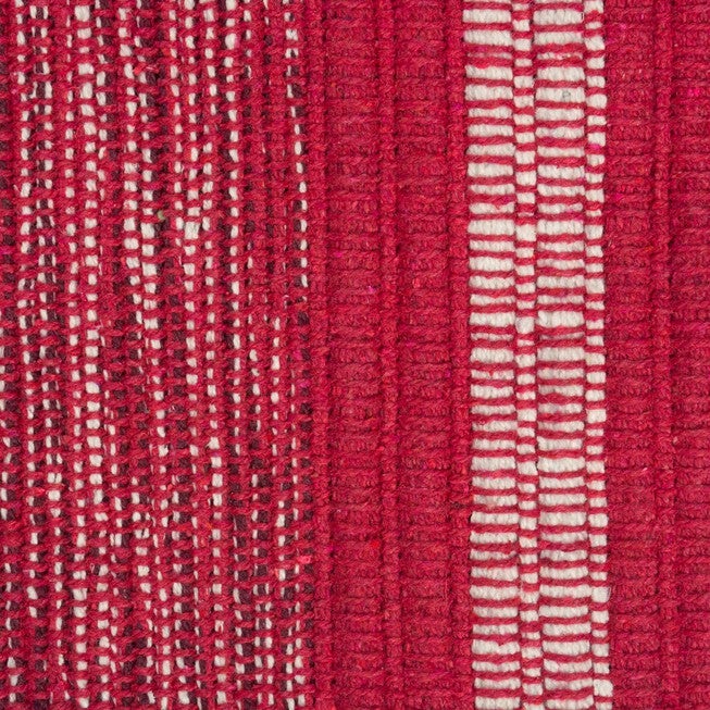 Variegated Red Handwoven Recycled Yarn Rug 2X3 Ft, , on-hover image number null