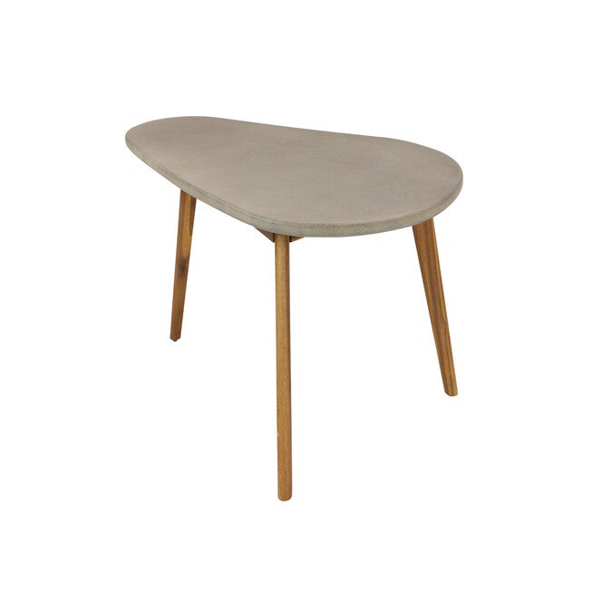 Grey Resin Modern Outdoor Accent Table, , alternate image number null
