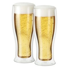 8 oz. Double Wall Beer Glasses, Set of 2