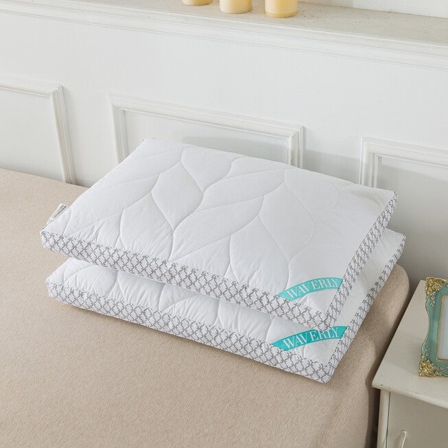 Antimicrobial Quilted Nano Feather Gusseted Pillow Bed Pillow, , alternate image number 3