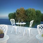 Palisade Aluminum 3-piece Bistro Set in White, , alternate image number null