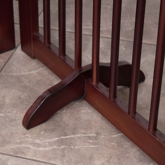 Support Feet for 360 Configurable Pet Gate, WALNUT, hi-res image number null