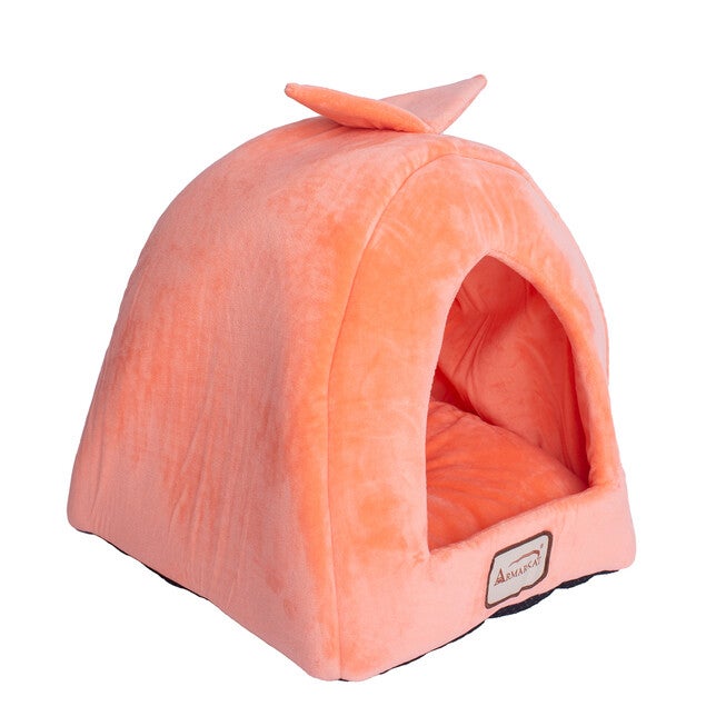 Cat Pet Small Dog Cave Shape Bed, Orange, , alternate image number 2