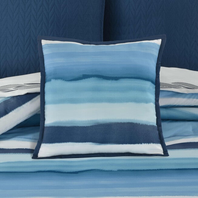 Balboa 16 Inch Square Decorative Throw Pillow, BLUE, hi-res image number null