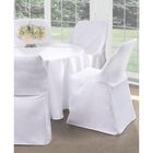 Fresh Ideas Folding Chair Cover 32" x 18", WHITE, hi-res image number null