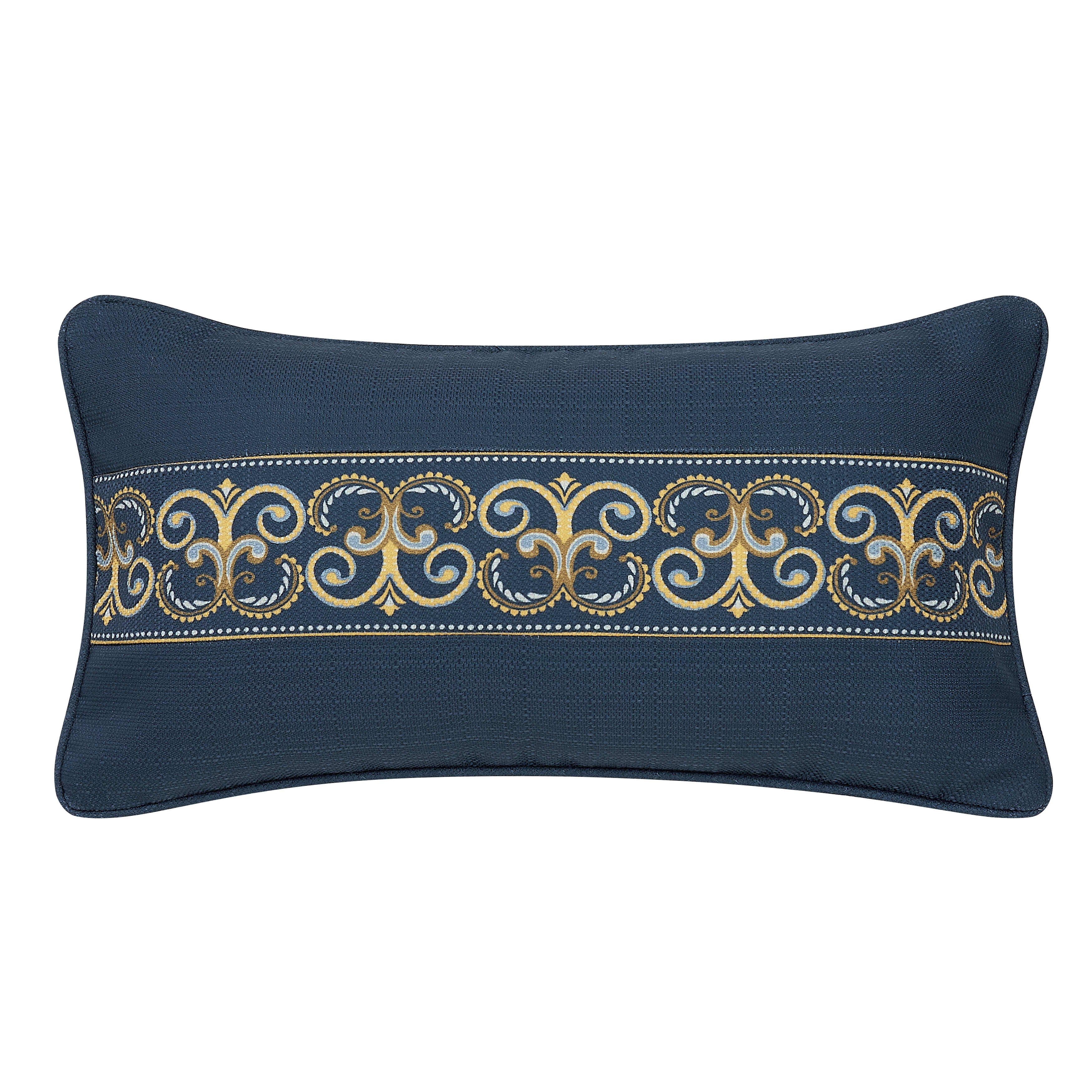 Messina Navy Boudoir Decorative Throw Pillow, NAVY, hi-res image number null