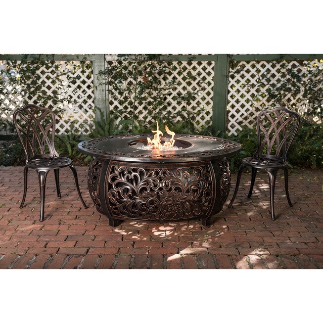 Toulon Oval Cast Aluminum LPG Fire Pit, , alternate image number 6