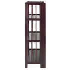 3-Shelf Folding Stackable Bookcase 27.5" Wide-Espresso, , on-hover image number null