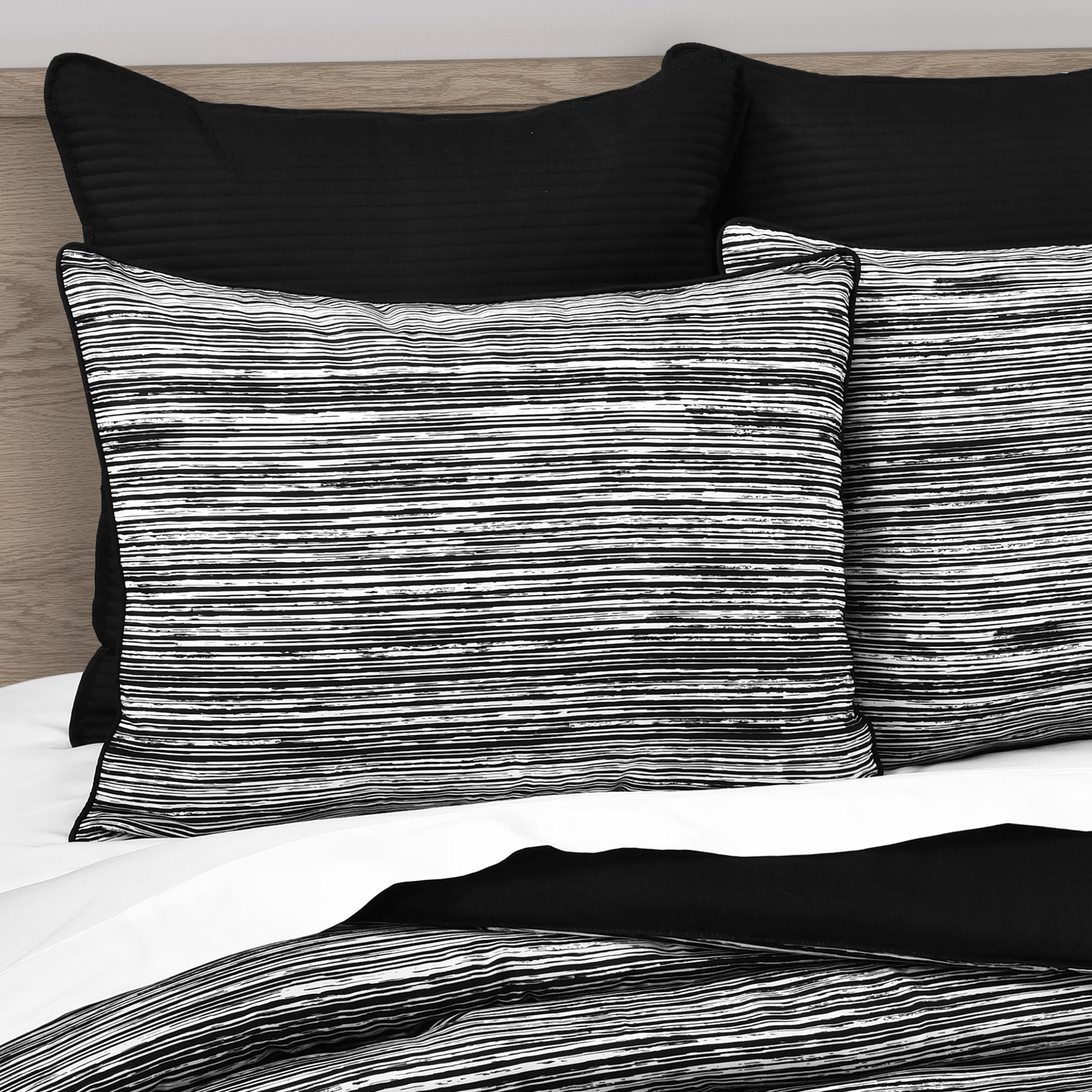 Dalton 3 Piece Comforter Set, BLACK, alternate image number 3