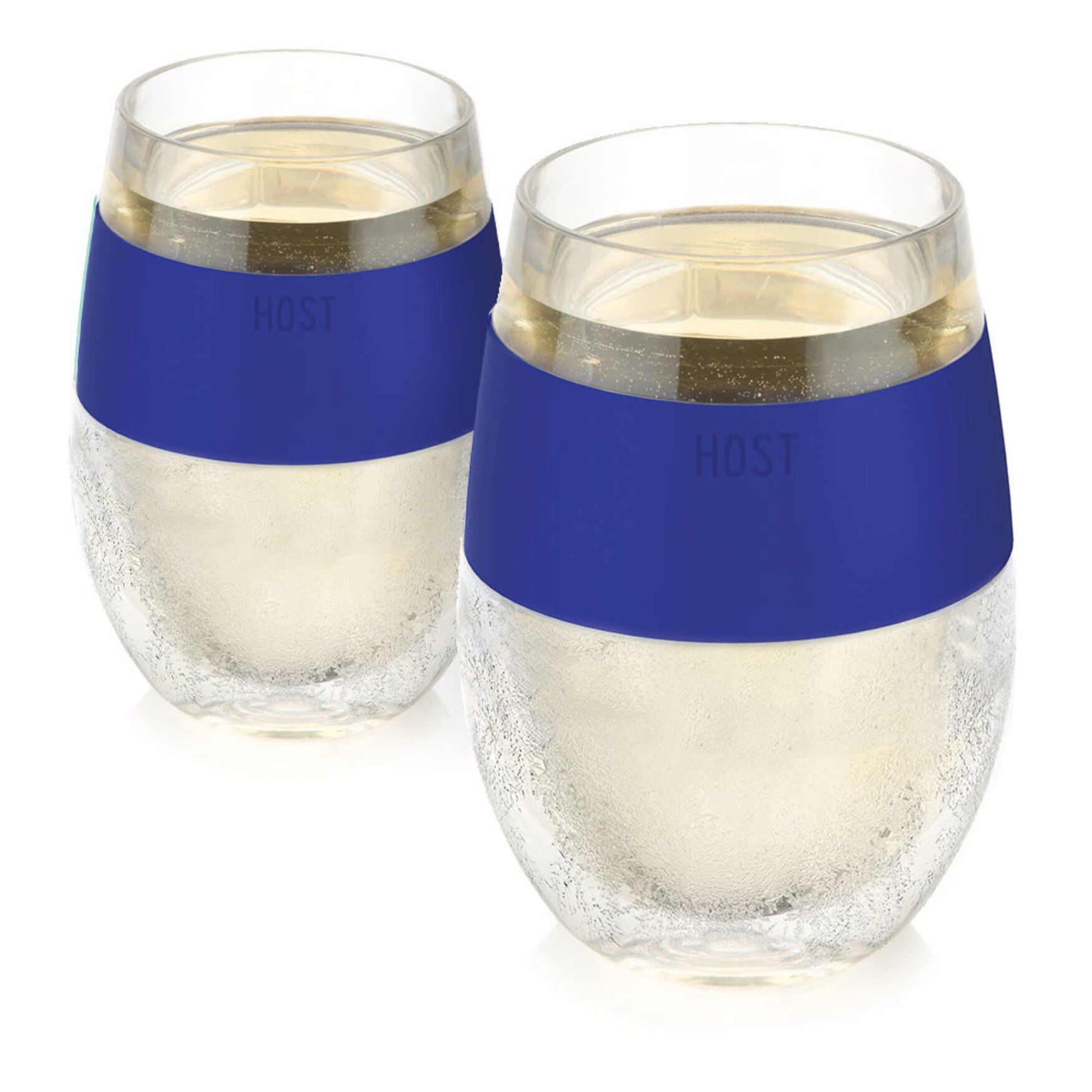 Wine Freeze Cooling Cups In Blue (Set Of 2) By, BLUE, hi-res image number 0