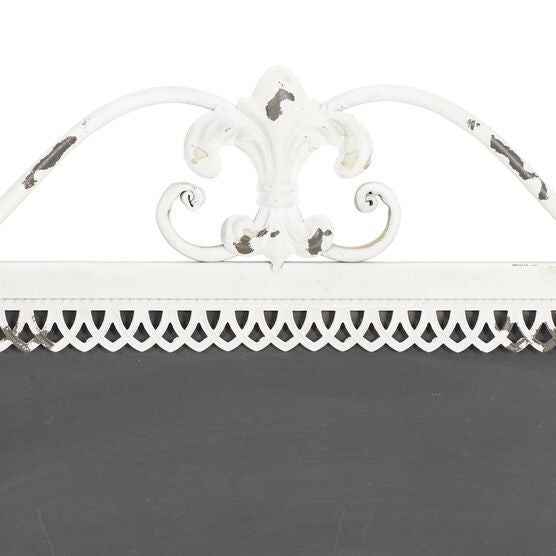 White Farmhouse Abstract Metal Wall Décor, , alternate image number null