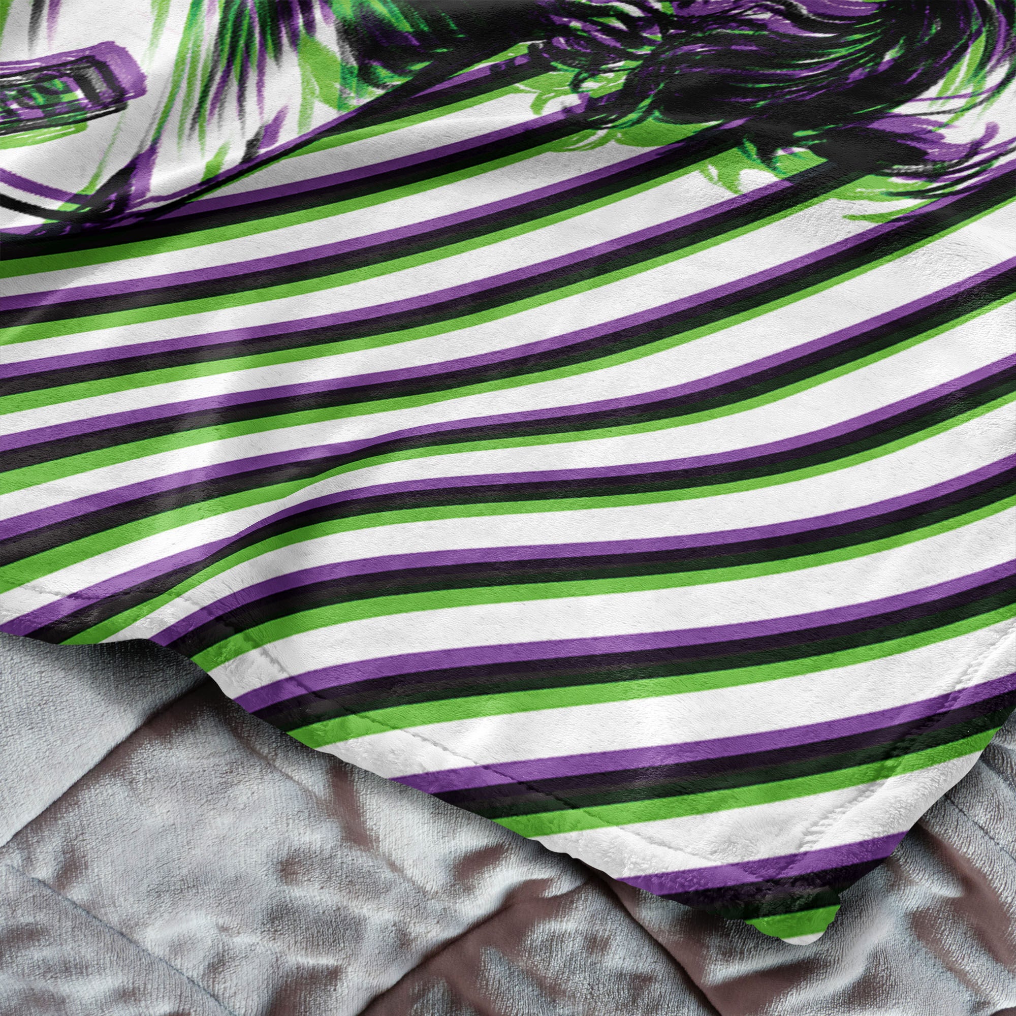 Warner Bros. DC Laughing Man Silk Touch Throw Blanket 50x60 Inches, LAUGHING MAN, alternate image number 4