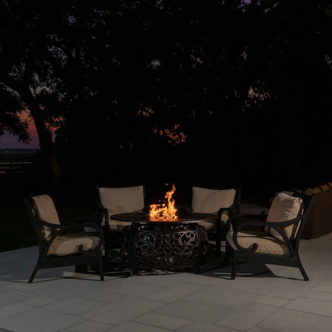 Toulon Oval Cast Aluminum LPG Fire Pit, , alternate image number 2