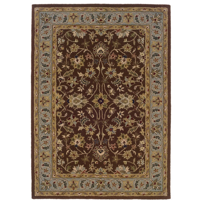 Trio Brown 5'X7' Area Rug, BROWN, hi-res image number null