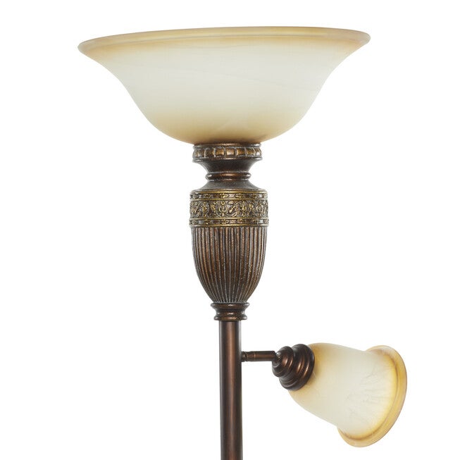 Brown Glass Coastal Floor Lamp, , alternate image number 2