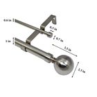 Imperial Ball Double Window Curtain Rod Set Window, , on-hover image number null