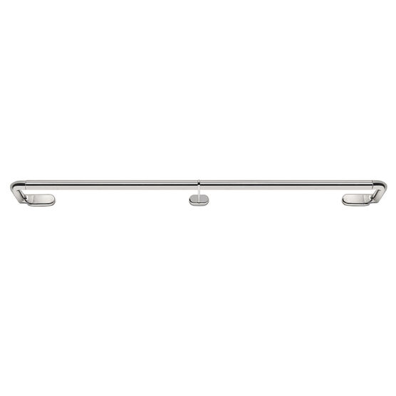 Innovative Wrap Around Curtain Rod - Dylan 36-66, BRUSHED NICKEL, hi-res image number null