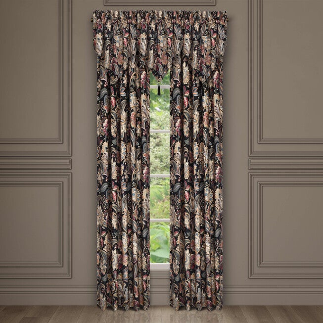 Calabria 84 Inch Window Panel Pair, BLACK, hi-res image number 0