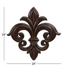 Brown Traditional Ornamental Wood Wall Décor, , alternate image number null