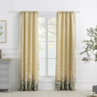 Dandelion Taupe Curtain Panel Pair, TAUPE, hi-res image number 0