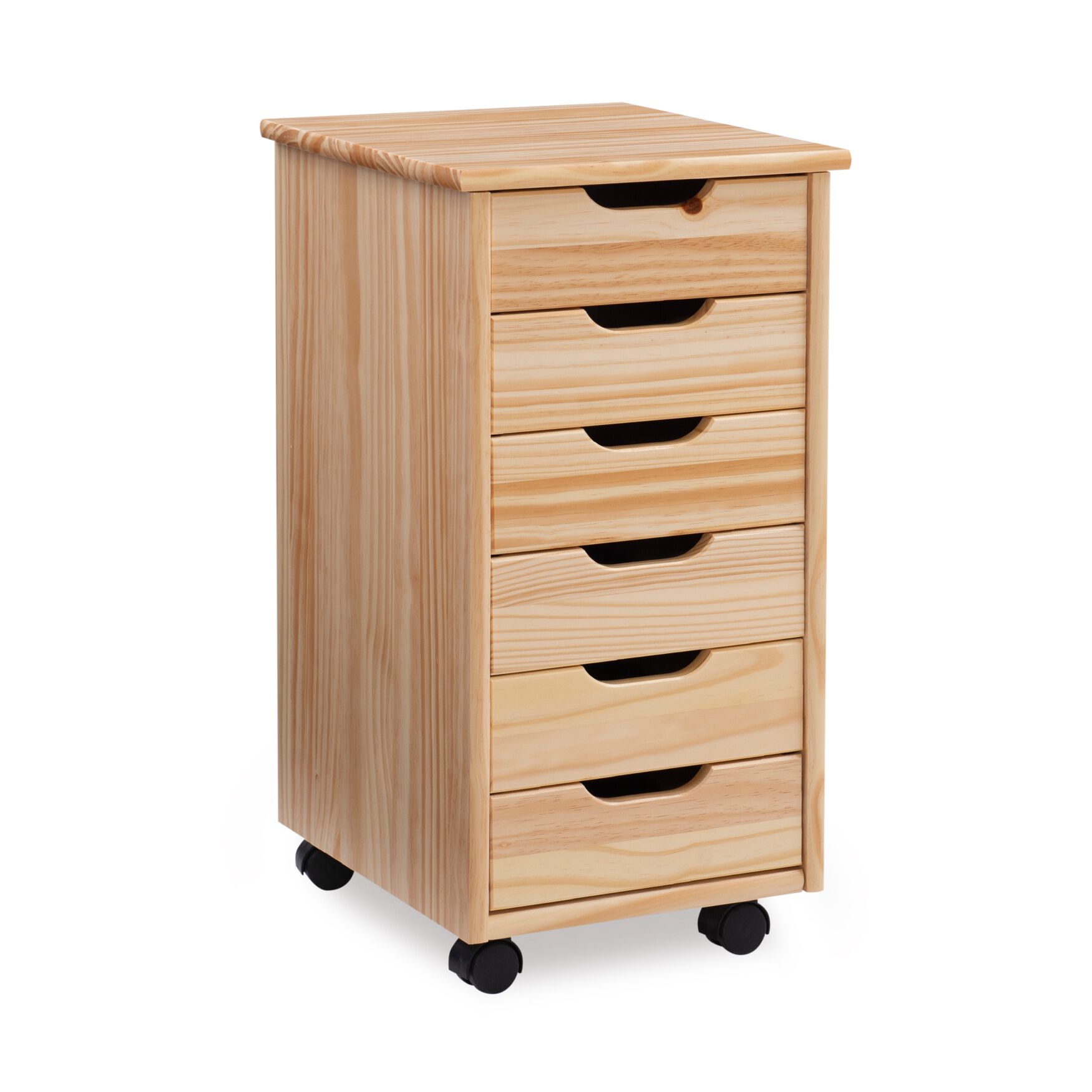 Croghan Six Drawer Rolling Storage Cart, , alternate image number 3