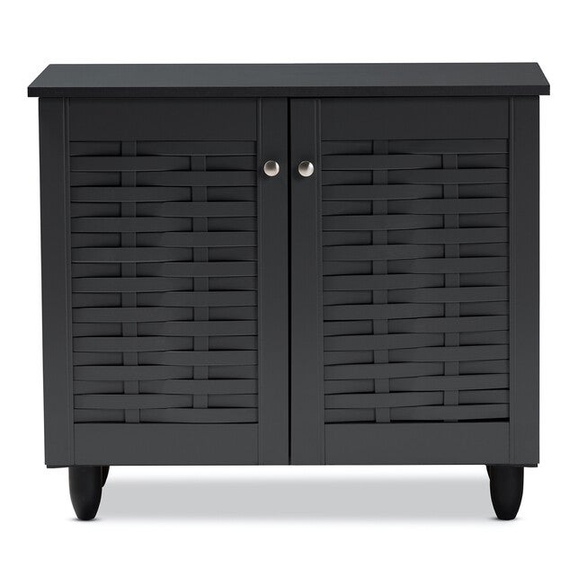 Winda 2-Door Wooden Entryway Shoe Storage Cabinet Furniture, , alternate image number null