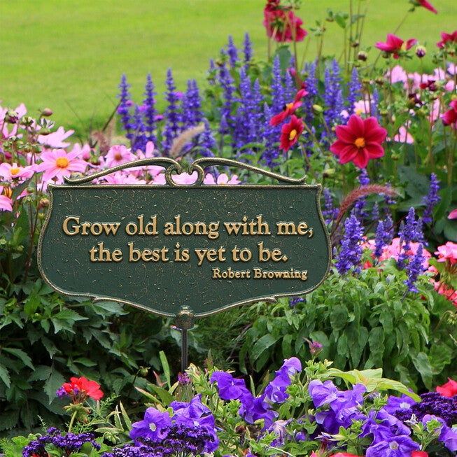 Grow Old Along With Me Garden Poem Sign, , alternate image number 2