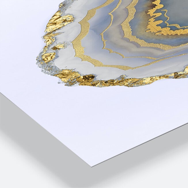 Golden Water Agate Large Fashion Multipanel Wall Clock, , alternate image number 2