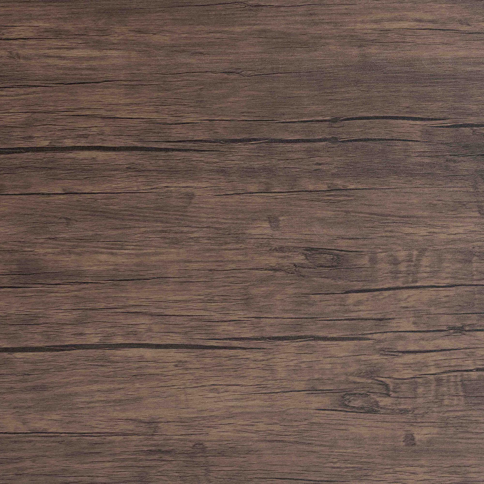 Dalair Industrial Rustic Brown Wood and Metal Dining Table, BROWN, alternate image number 6