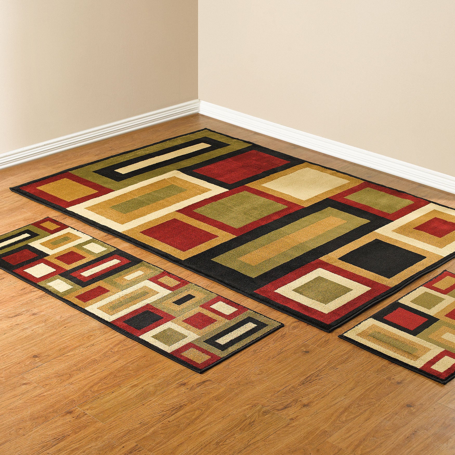 Geo Rug Set - Royalty 3-Pc. with Runner | King Size