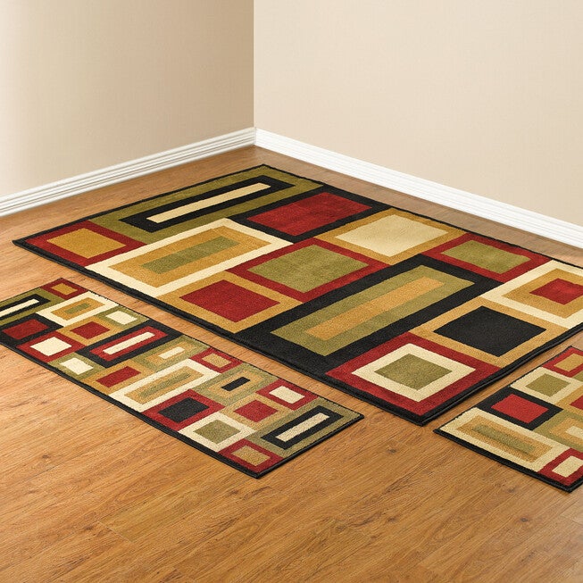Geo Rug Set - Royalty 3-Pc. with Runner | King Size