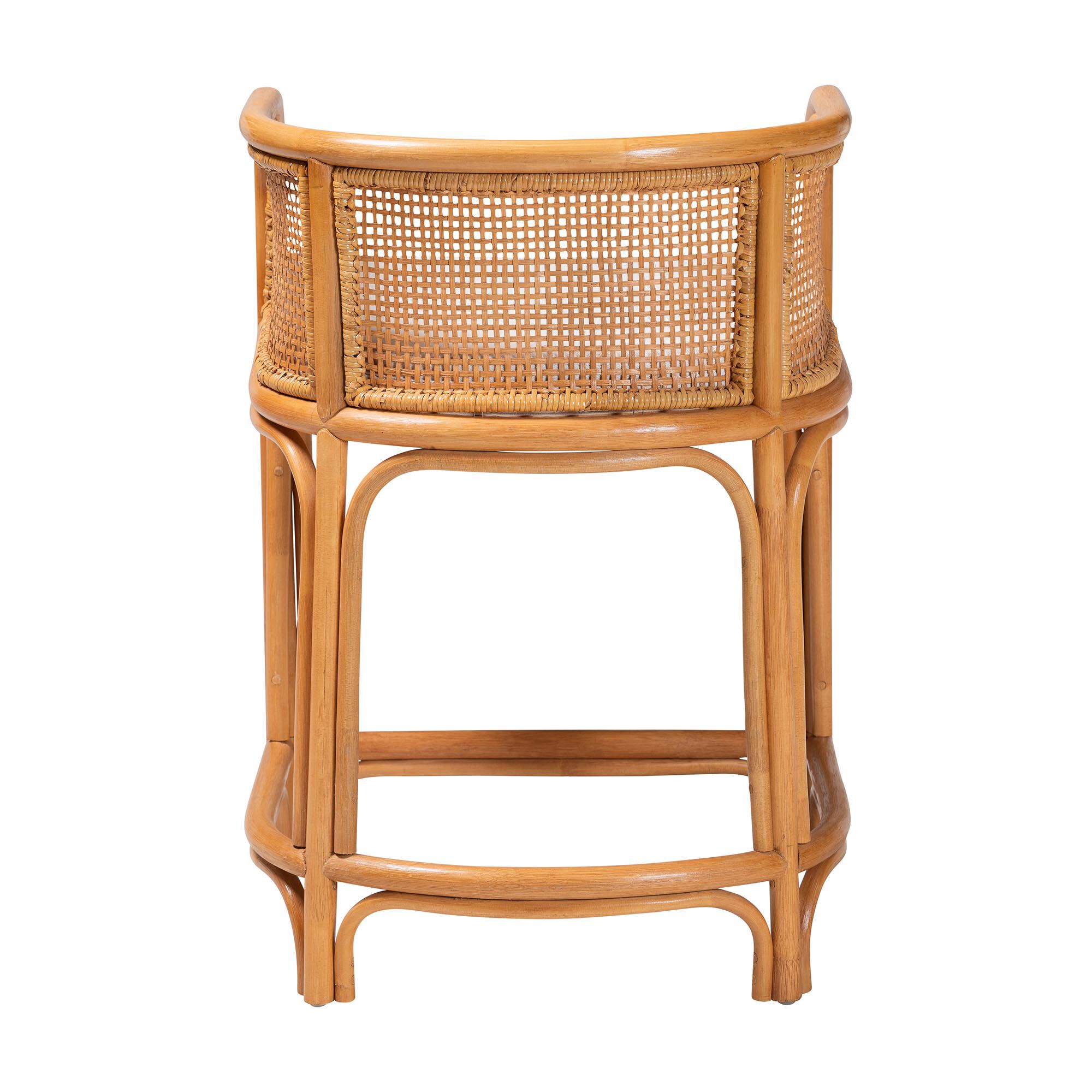 Ania Natural Rattan Counter Stool, LIGHT HONEY, alternate image number 4
