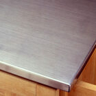 Large White Finish Create a Cart with Stainless Steel Top , , on-hover image number 1