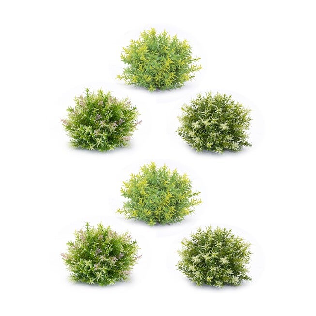 Half Orb (Set of 6) 10 inchesD x 8 inchesH Plastic, GREEN, hi-res image number null