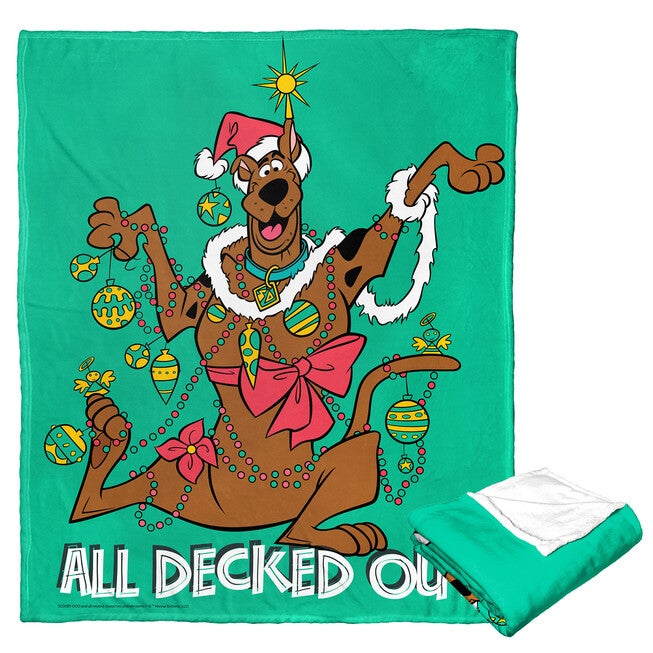 Wb Scooby Doo All Decked Out Silk Touch Throw Blanket, O, hi-res image number 0