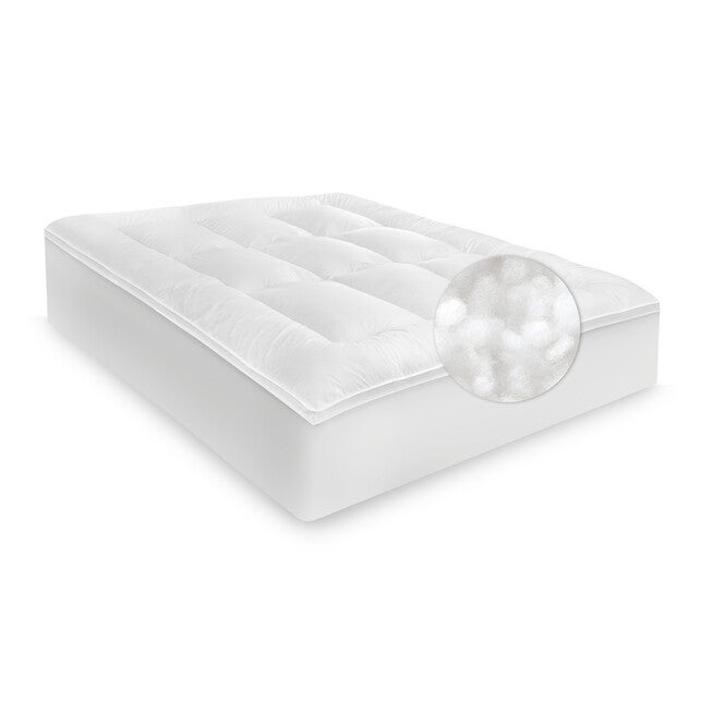 SensorPEDIC 2-Inch Down Alternative Fiber Mattress Topper with 100% Cotton Cove, , on-hover image number 1