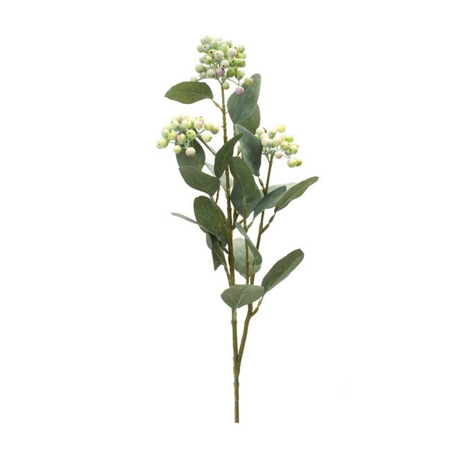 Berry Spray (Set of 2) 26 inchesH Polyester, GREEN/WHITE, hi-res image number 0