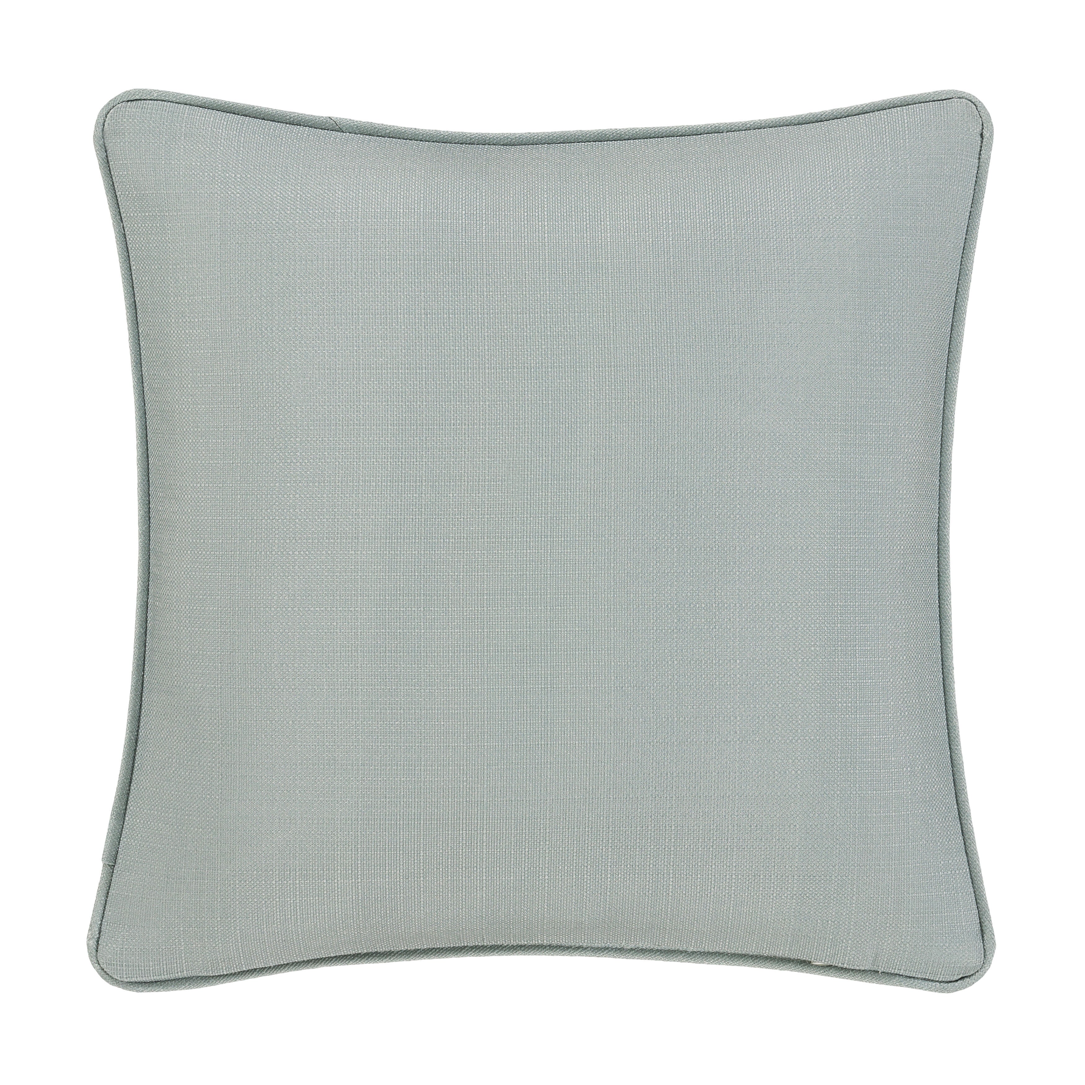 TRANQUILITY 18 inches SQUARE DECORATIVE THROW PILLOW, AQUA, on-hover image number 1