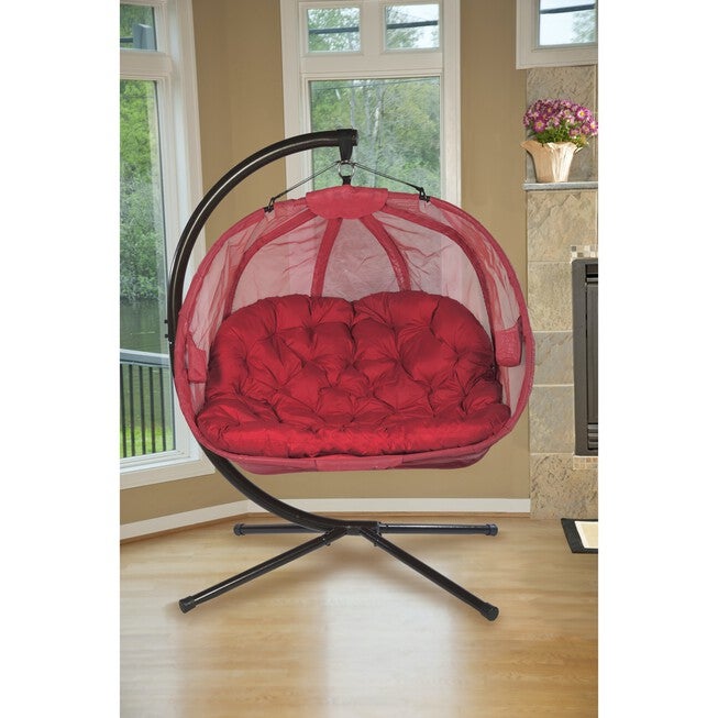 Hanging Pumpkin Patio Chair - Red, , on-hover image number 1