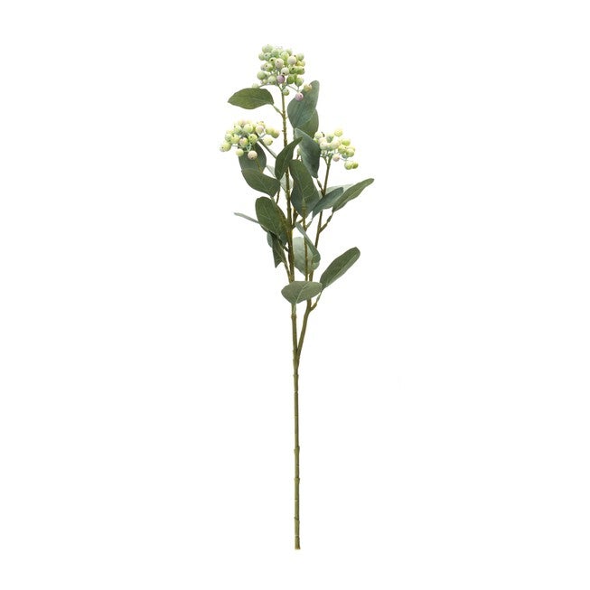 Berry Spray (Set of 2) 26 inchesH Polyester, GREEN/WHITE, alternate image number 1