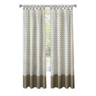 Callie Cuff Tab Top Window Curtain Panel - 52x63, TAUPE SILVER, hi-res image number null