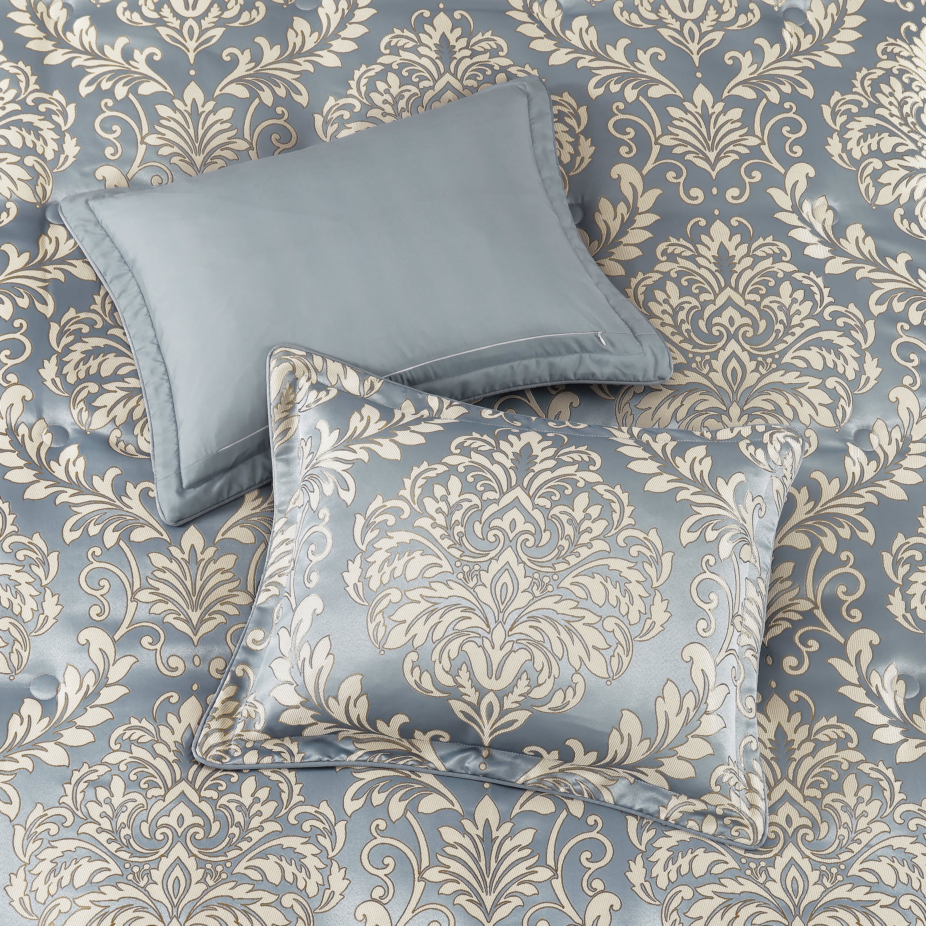 Lorenzo 3 Piece Comforter Set, BLUE, alternate image number null