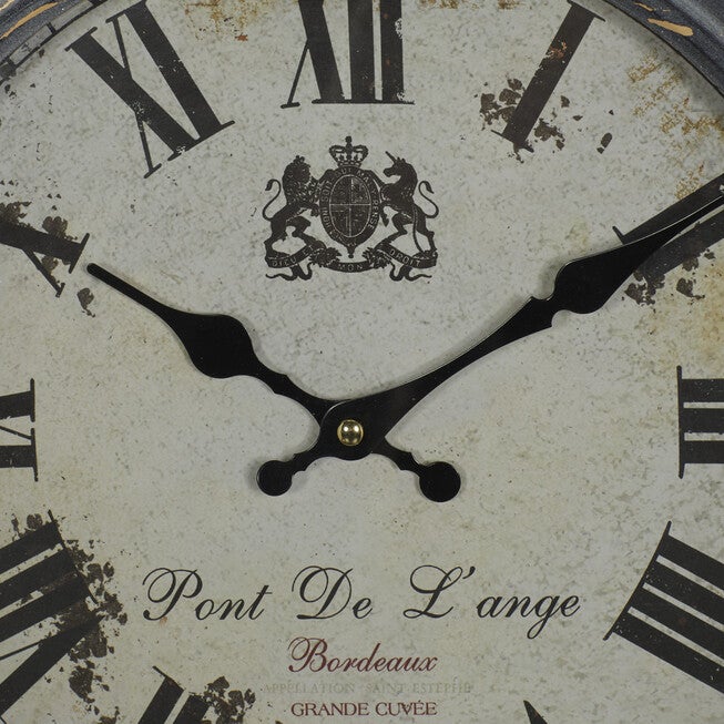 Black Metal Farmhouse Wall Clock, , alternate image number 4